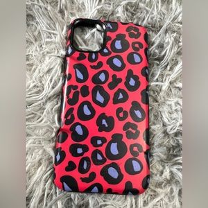 CASELY iPhone 11 Pro Max case - red blue leopard